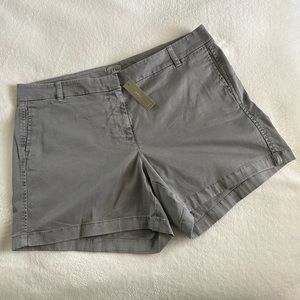 NWT J. Crew Chino Shorts Gray Size 16